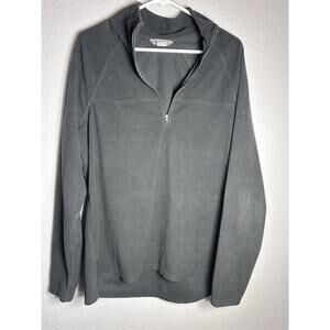 natural reflections sweater womens size XL 1/4 zip long sleeve gray